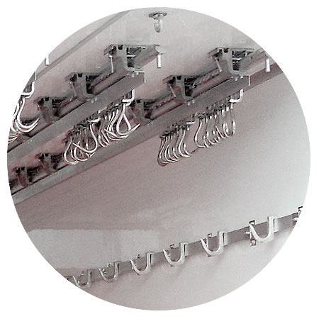 refrigerated body heat hanger systems