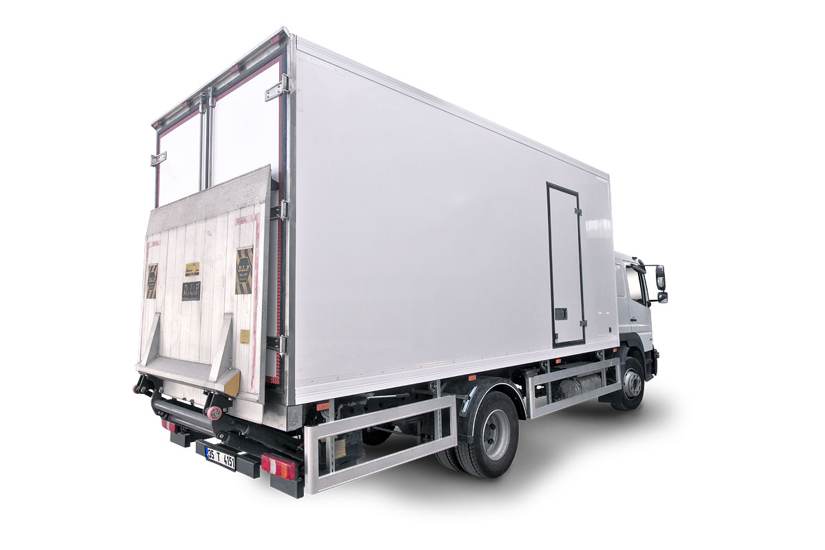 refrigerated truck body side door